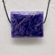 Load image into Gallery viewer, 32cts of Rare Rectangular Pillow Charoite Bead | 1 Beads | 23x18x8mm | 10872D - PremiumBead Alternate Image 9