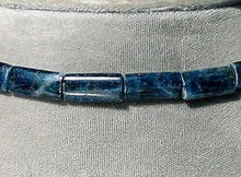 Load image into Gallery viewer, Rare Natural Deep Blue Apatite Flat Tube Bead Strand 105635 - PremiumBead Alternate Image 4