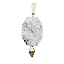 Load image into Gallery viewer, Picasso Jasper 14K Gold Filled Drop/Dangle | 1 3/4" Long| Gray/Black | 1 Pendant