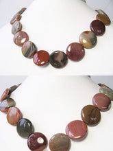 Load image into Gallery viewer, Stunner Imperial Jasper 20mm Coin Bead Strand 110271C - PremiumBead Alternate Image 3