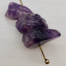 Load image into Gallery viewer, Charmer Carved Amethyst Snake Serpent Beads | 20x11x7mm | Purple