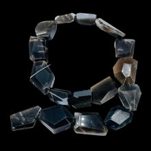 Load image into Gallery viewer, Grey Black Moonstone 104g Faceted Bead Strand | 15 1/2" |Gray Black | 16 Beads |