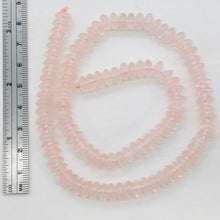 Load image into Gallery viewer, Rose Quartz 8" Strand Rondell | 8x4 mm | Pink |50 Beads |