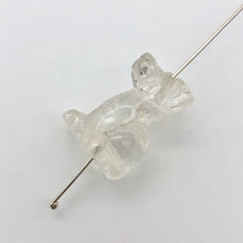 Load image into Gallery viewer, Faithful 2 Quartz Hand Carved Dog Beads | 20.5x15x10.5mm | Clear - PremiumBead Alternate Image 3