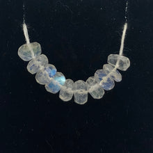 Load image into Gallery viewer, 10 Faceted Rainbow Moonstone Roundel 6mm Beads - PremiumBead Alternate Image 2