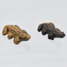 Load image into Gallery viewer, 2 Carved Snappy Tiger's Eye / Tigereye Lizard Beads | 25x15x6.5mm | Golden Brown - PremiumBead Alternate Image 3