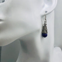 Load image into Gallery viewer, Sugilite Sterling Silver Drop Earrings | 1 1/2" Long | Purple | 1 Pair |