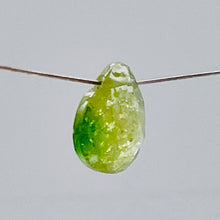 Load image into Gallery viewer, Garnet Grossular Flat Faceted Briolette Pendant Bead | 8x6x4mm(1.4ct) |Green| 1