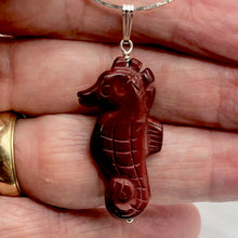 Load image into Gallery viewer, Mookaite Seahorse Sterling Silver Pendant | Semi Precious Stone Jewelry| 1 3/4"