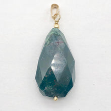 Load image into Gallery viewer, Hand Made Bloodstone Focal Pendant with 14K Gold Filled Findings | 1 1/2" Long