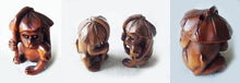 Load image into Gallery viewer, Carved Rainforest Monkey Chimp Boxwood Ojime/Netsuke Bead - PremiumBead Primary Image 1