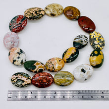 Load image into Gallery viewer, Ocean Jasper Graduated Oval Strand | 22x17x7 to 26x21x8mm | Multi-color | 17 Bds