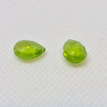 Load image into Gallery viewer, Gem Faceted Peridot Briolette Beads Matched Pair 6694P - PremiumBead Primary Image 1