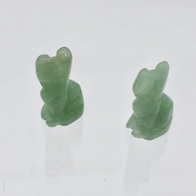 Load image into Gallery viewer, Adorable! 2 Aventurine Sitting Carved Cat Beads | 21x12x8mm | Green - PremiumBead Alternate Image 8