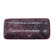 Load image into Gallery viewer, Madagascar Lepidolite Rectangular Stone | 65x30x6mm | Purple lilac | 1 Bead |
