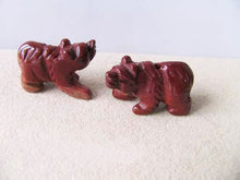 Load image into Gallery viewer, Natural Braciated Jasper Bear 14Kgf Pendant | 13x18x9mm | Dark Brick Red - PremiumBead Alternate Image 7