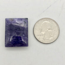 Load image into Gallery viewer, 42cts of Rare Rectangular Pillow Charoite Bead | 1 Beads | 26x20x8mm | - PremiumBead Alternate Image 9