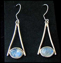 Load image into Gallery viewer, Rainbow Moonstone Spectrolite & 925 Sterling Silver Drop/Dangle Earrings 6254D - PremiumBead Alternate Image 2