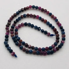 Load image into Gallery viewer, Sapphire Faceted Half-Strand Round | 2 mm | Blue/Red/Pink | 105 Beads |