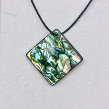 Load image into Gallery viewer, Four Blue Sheen Abalone 18mm Square Pendant Beads - PremiumBead Alternate Image 5