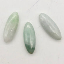 Load image into Gallery viewer, Rare! 3 Carved Natural Burmese Jade 30x11x7mm Beads | 30x11x7mm | multi-Hue - PremiumBead Primary Image 1