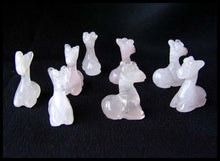 Load image into Gallery viewer, Graceful 2 Carved Rose Quartz Giraffe Beads | 21x16x10mm | Pink - PremiumBead Alternate Image 2