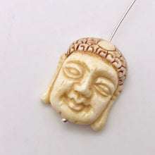 Load image into Gallery viewer, Carved Buddha Centerpiece Waterbuffalo Bone Bead | 23.5x19x9mm | 10842 - PremiumBead Alternate Image 6