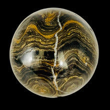 Load image into Gallery viewer, Stromatolite Scry Crystal Round Meditation Sphere | 50mm | Bronze/Black | 1 |