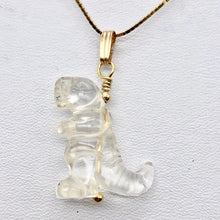 Load image into Gallery viewer, Quartz Dinosaur Tyrannosaurus Rex 14Kgf Pendant | 21x18.5x8mm, 1.5" (Long) | - PremiumBead Alternate Image 6