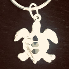 Load image into Gallery viewer, Turtle in Sterling Silver with Onyx Accent Pendant | 1 1/4" Long | Silver |