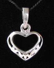 Load image into Gallery viewer, Loving Sterling Silver Heart Charm Pendant 9963E - PremiumBead Primary Image 1