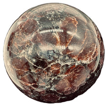Load image into Gallery viewer, Garnet Scry Sphere Round | 3" | Red/Black | 1 Sphere |