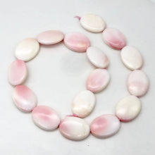 Load image into Gallery viewer, Conch Shell. Oval Half Strand | 25x18x6mm | Pink White | 8 Bead(s)