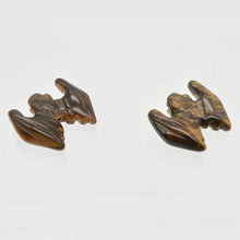 Load image into Gallery viewer, 2 Hand Carved Tiger's Eye Bat Beads | 20x12.5x5mm | Golden Brown - PremiumBead Alternate Image 2