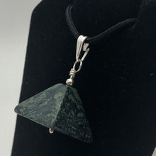 Load image into Gallery viewer, Contemplation! Kambaba Jasper Pyramid and Sterling Silver 1.13" Long Pendant - PremiumBead Alternate Image 2