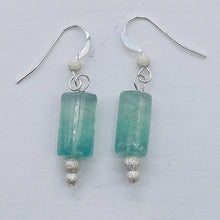 Load image into Gallery viewer, Fluorite Sterling Silver Drop/Dangle Earrings | 1 1/2" Long | Blue | 1 Pair |