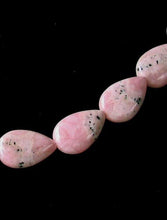 Load image into Gallery viewer, 4 Pink Rhodochrosite 15x10mm Teardrop Beads - PremiumBead Alternate Image 3