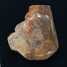 Load image into Gallery viewer, Fossilized Wood Irregular Flat Briolette | 41x36x7mm | Brown/White | 1 Pendant Bead