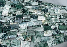 Load image into Gallery viewer, Tree Agate Flat Rounded Rectangle Bead Strand 104898 - PremiumBead Alternate Image 2