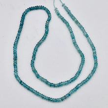 Load image into Gallery viewer, 80cts Natural Blue Zircon Faceted Bead Strand 106047
