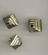 Load image into Gallery viewer, 2 Large 13.x13mm Sterling Silver Double Stepped Pyramid Beads | 5.2 grams | - PremiumBead Alternate Image 7