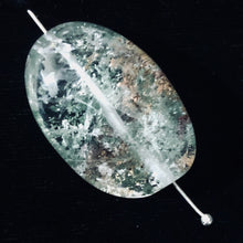 Load image into Gallery viewer, Lodalite Quartz Oval Pendant Figurine Bead | Clear Included|1 Bead| 32x22x13 mm|