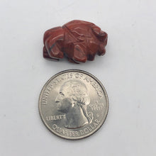 Load image into Gallery viewer, Abundance 2 Brecciated Jasper Hand Carved Bison / Buffalo Beads | 21x14x8mm | Red - PremiumBead Alternate Image 8
