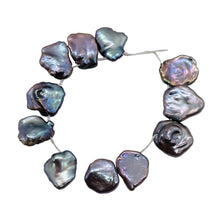 Load image into Gallery viewer, Design Platinum Rose Petal Keishi Fresh Water Pearl Strand 109050