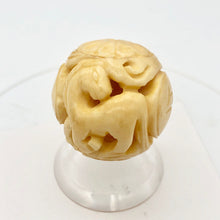 Load image into Gallery viewer, Chinese Zodiac Year of the Horse Waterbuffalo Bone Bead | 30mm| Cream| 1 Bead | - PremiumBead Primary Image 1