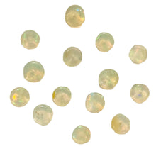 Load image into Gallery viewer, Opal Graduated Faceted Fiery Roundel Bead Parcel | 3.5-3 mm | Golden | 8 Beads |