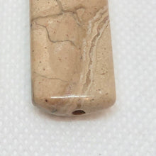 Load image into Gallery viewer, Earthy Leopard Skin Jasper Rectangle Bead | 40x16x7mm | 1 Bead |