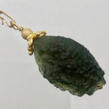 Load image into Gallery viewer, Other Worldly Green Moldavite Meteor 14KGF Pendant - PremiumBead Alternate Image 3