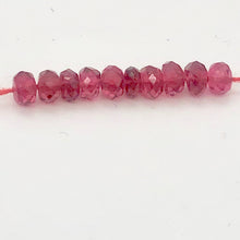 Load image into Gallery viewer, Premium Natural Red Spinel Faceted Roundel Beads | 3mm | 10 Beads |