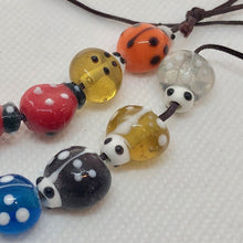Load image into Gallery viewer, Lyrical 5 Hand Made Lampwork Ladybug Beads 7313 - PremiumBead Primary Image 1